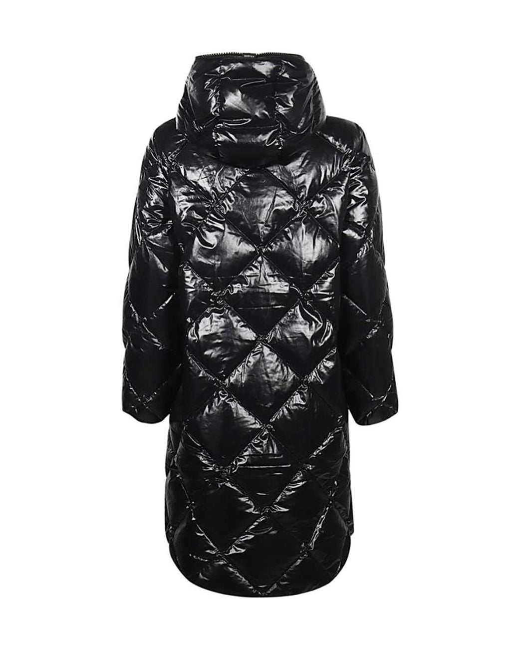 Duvetica Black Hooded Cotton-Padded Suit