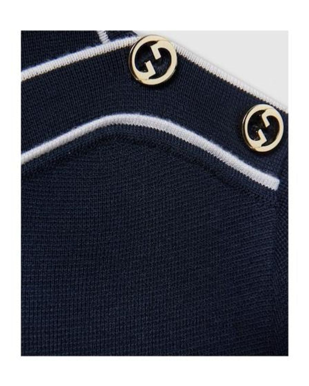 Gucci Blue Fine Knit Top