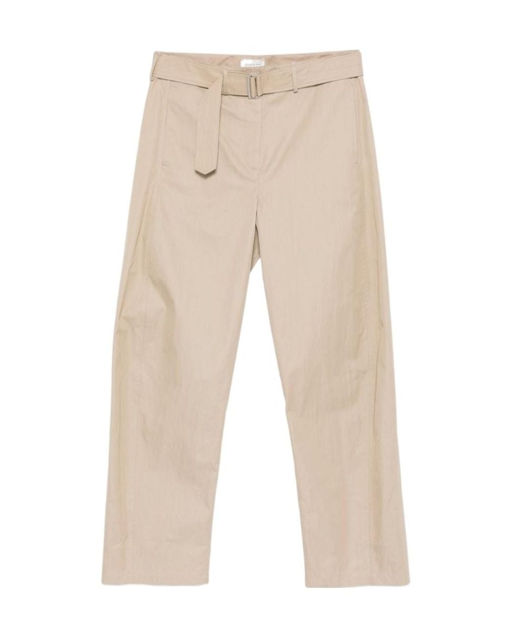 Magda Butrym Natural Drawstring Casual Trousers