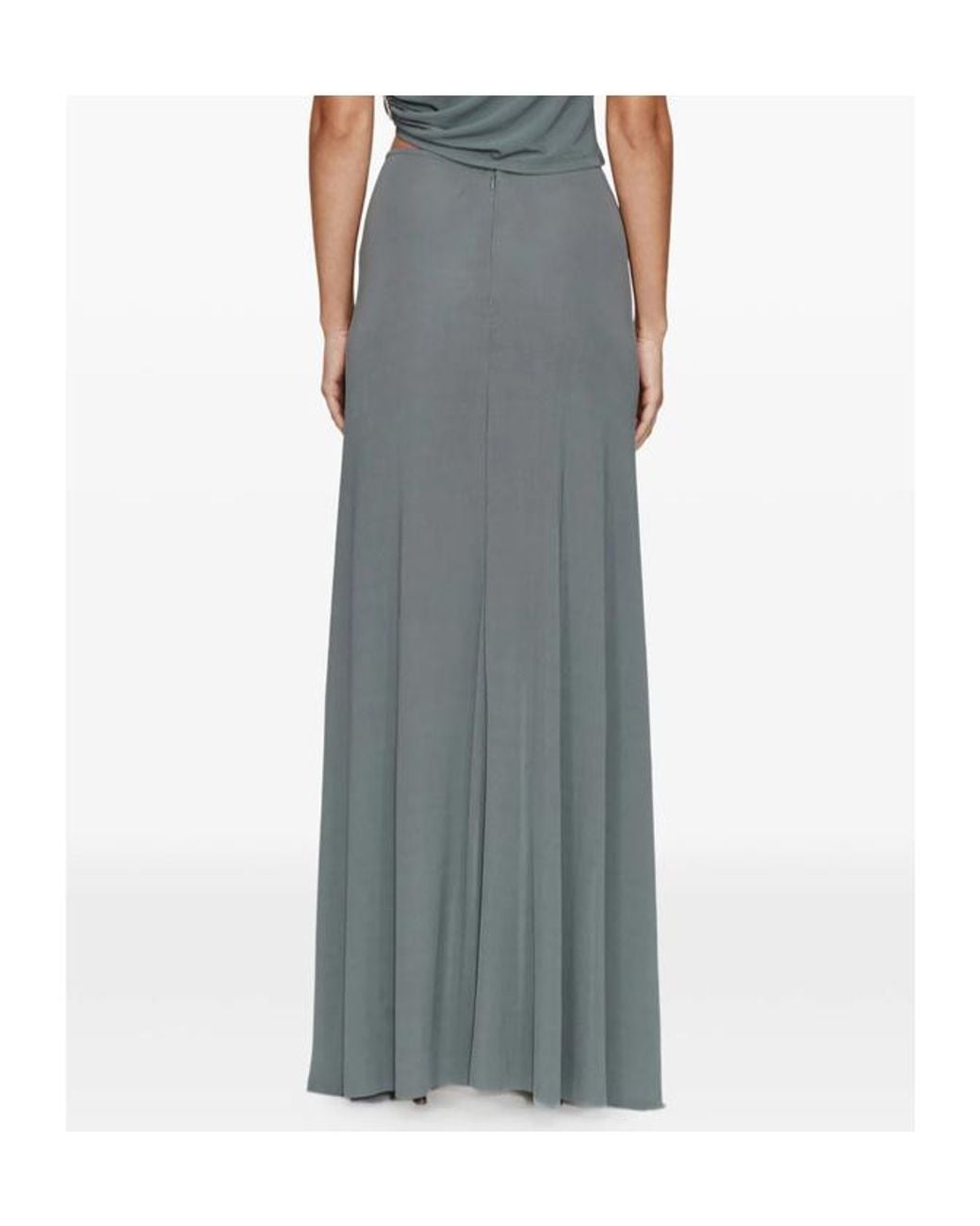Christopher Esber Gray Asymmetrical Skirt