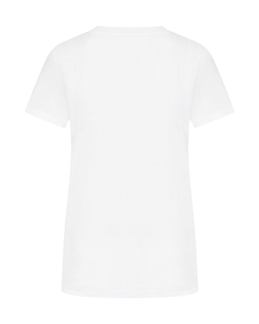 Max Mara White Acacia Straight Hem Crewneck T-Shirt