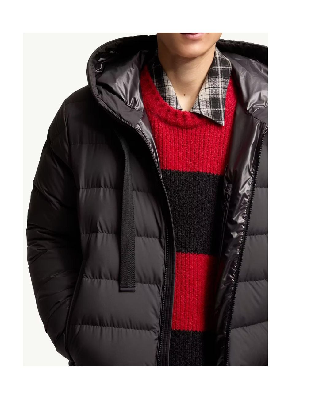 Moncler Gray Zeflor Zip-Up Hooded Puffer Jacket for men