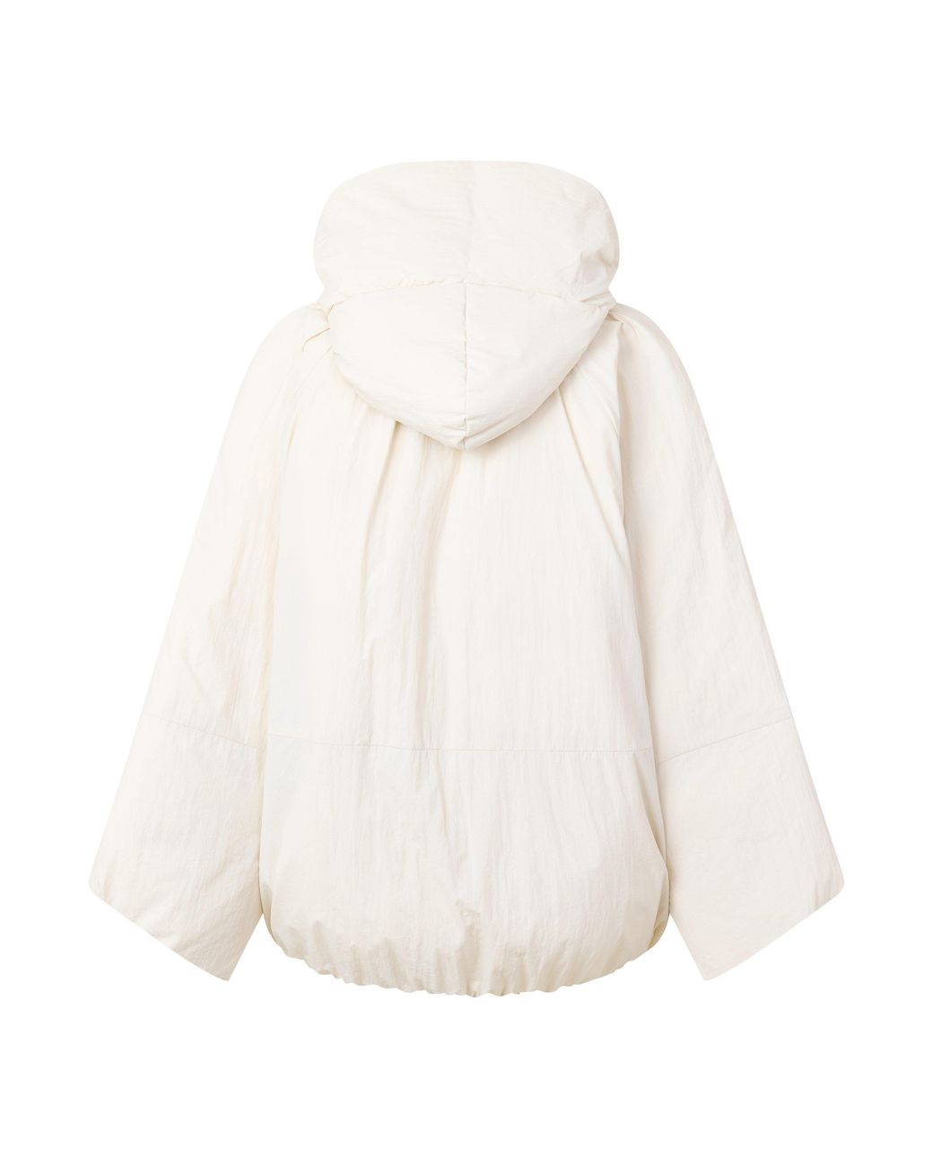 Marella White Zip-Up Hooded Casual Jacket