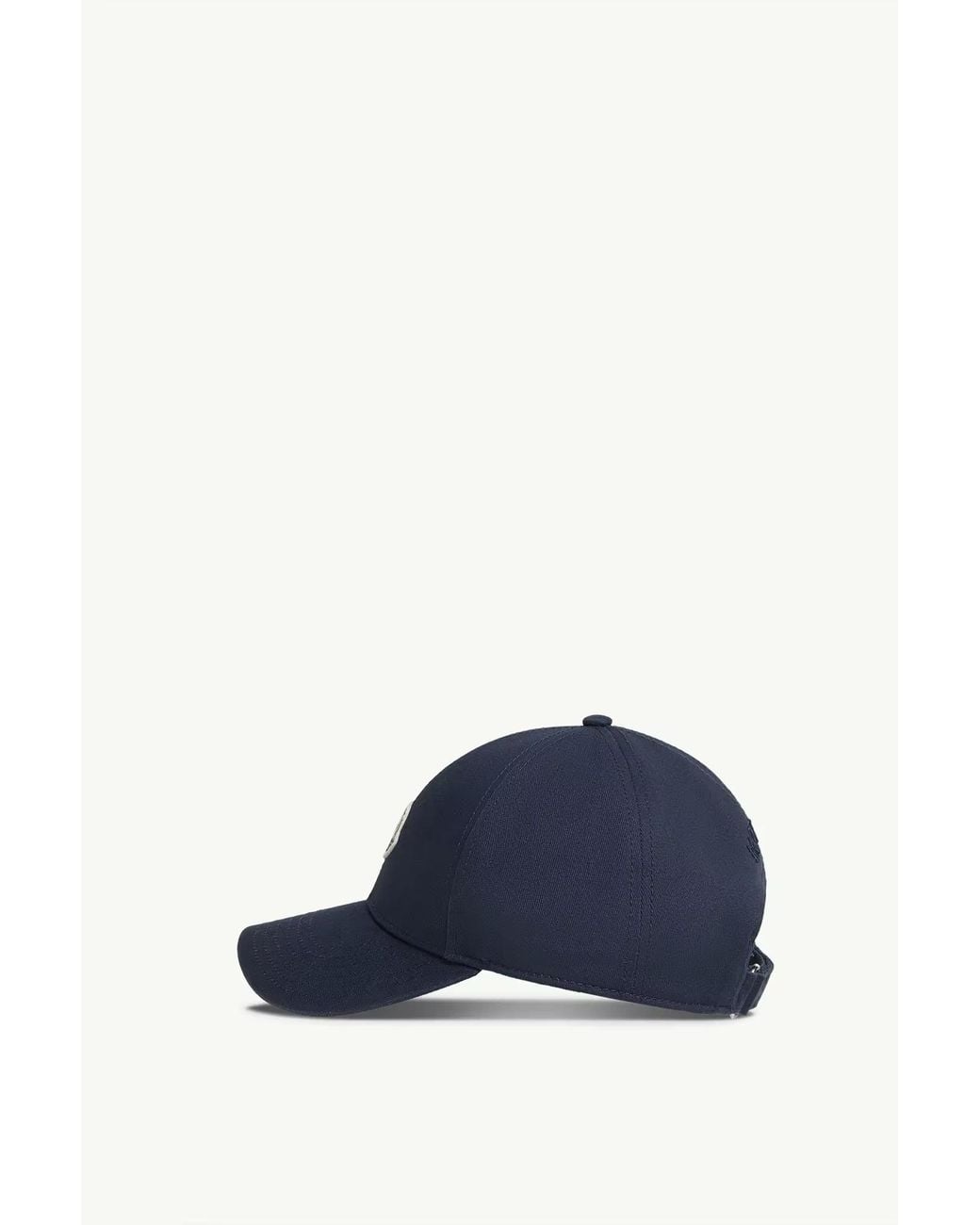 Moncler Blue Logo Detailed Baseball Cap for men