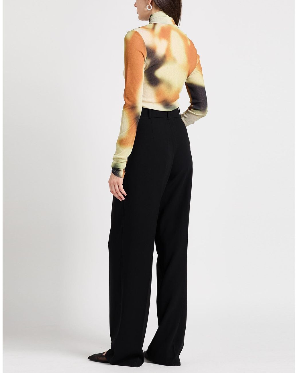 Max Mara Black Straight-Leg Trousers