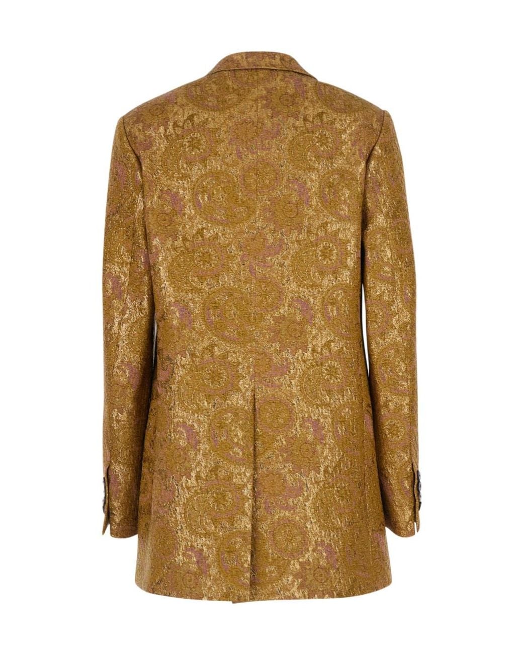 Dries Van Noten Metallic Long-Sleeve Blazer