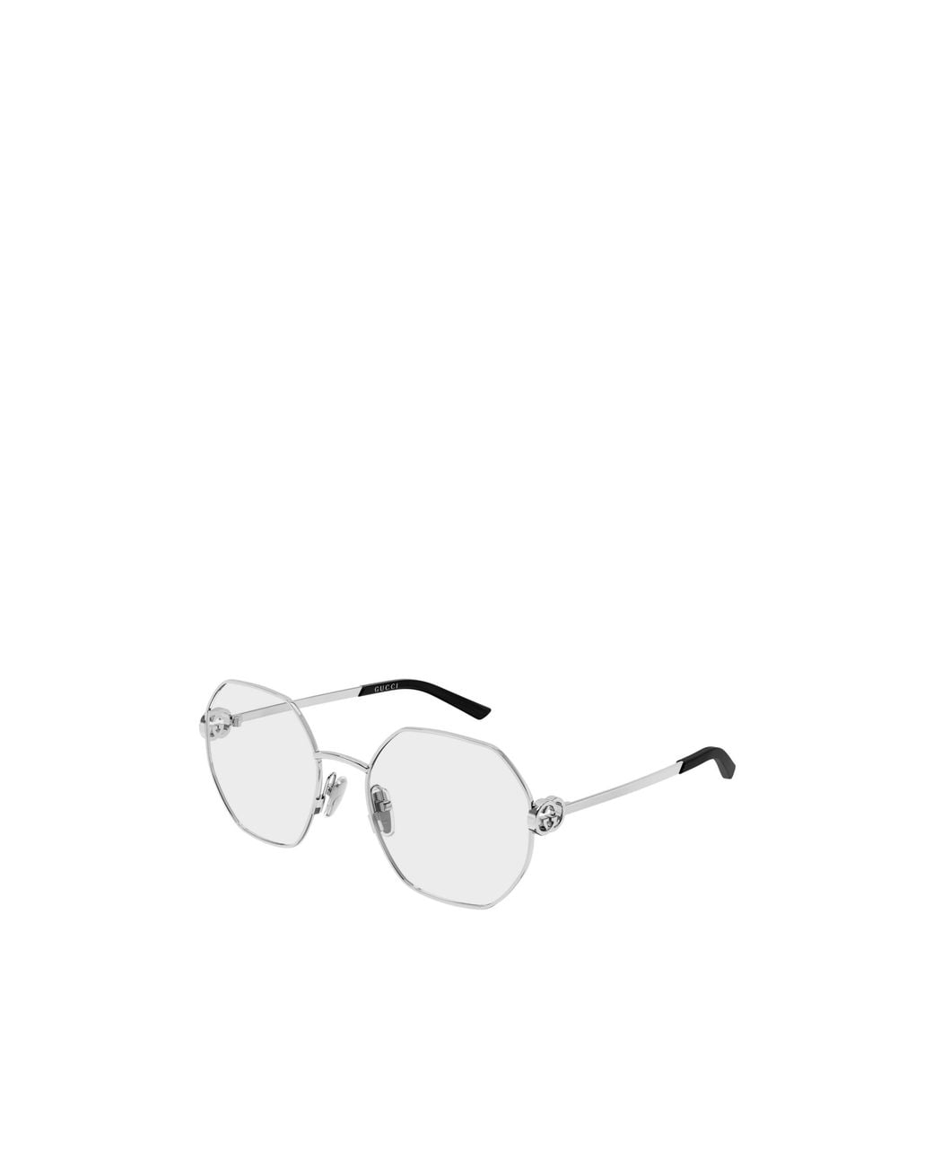 Gucci White Eyewear Geometric Frame Glasses