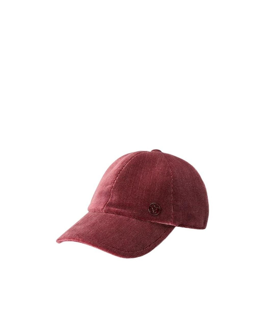 Maison Michel Red Tiger Logo-Detail Baseball Cap