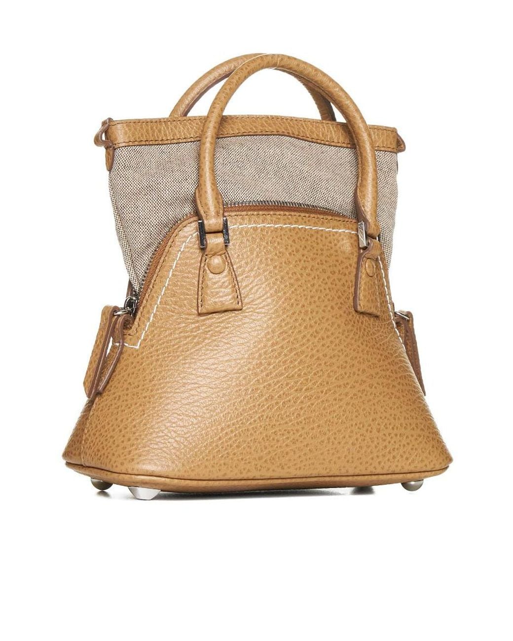 Maison Margiela Natural Small 5Ac Leather Tote Bag