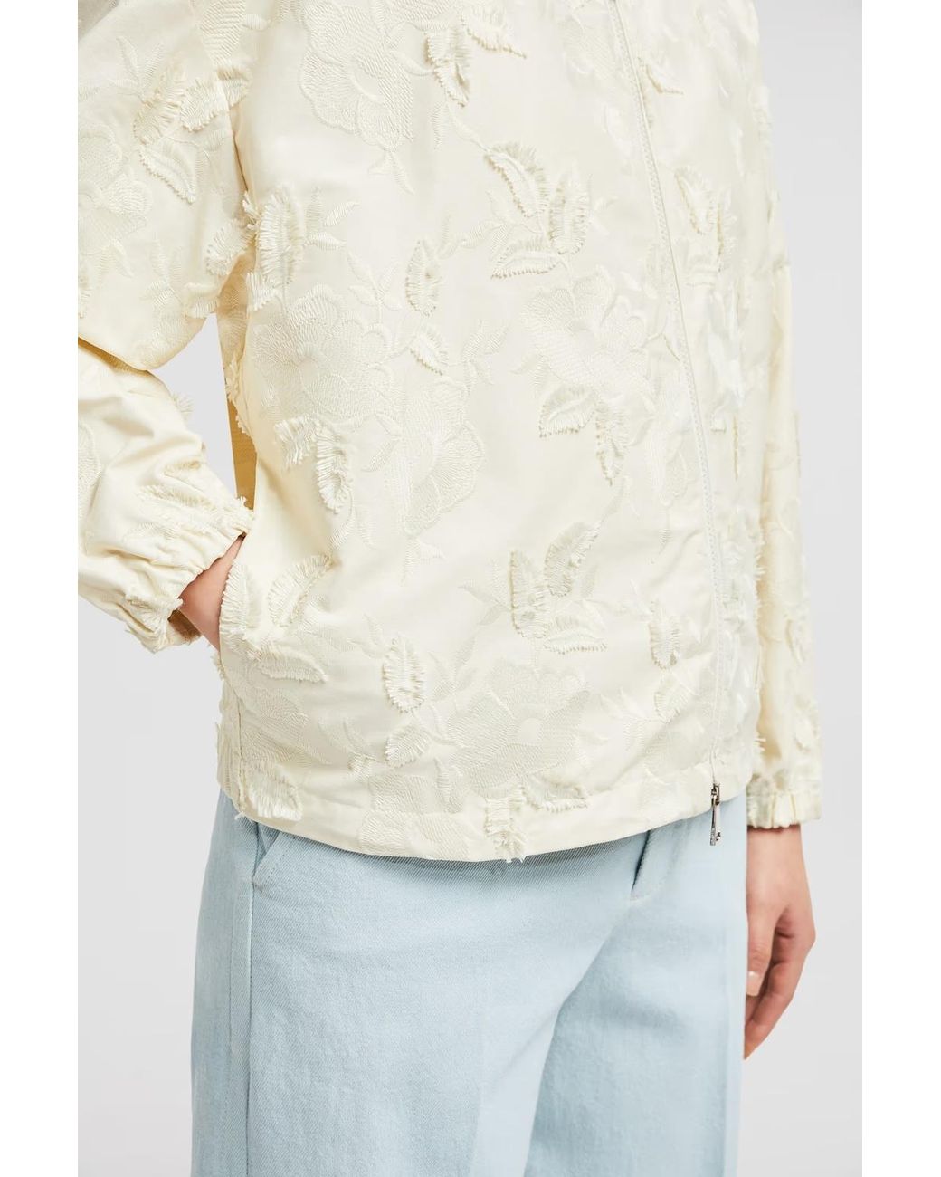 Moncler White Charmeil Hooded Jacket