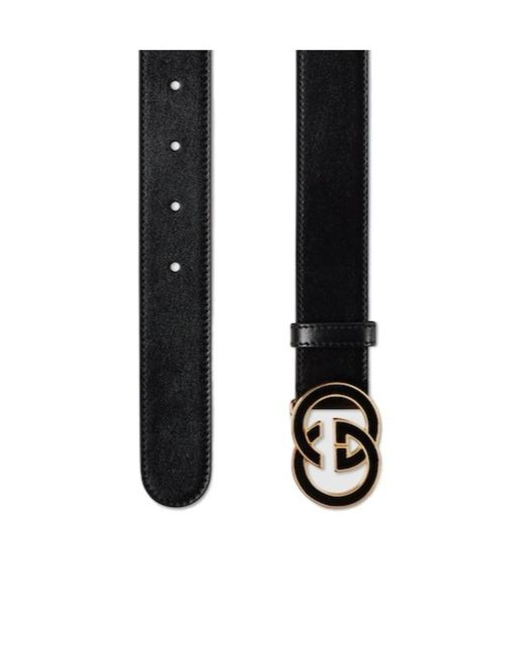 Gucci White Interlocking G Buckle Belt