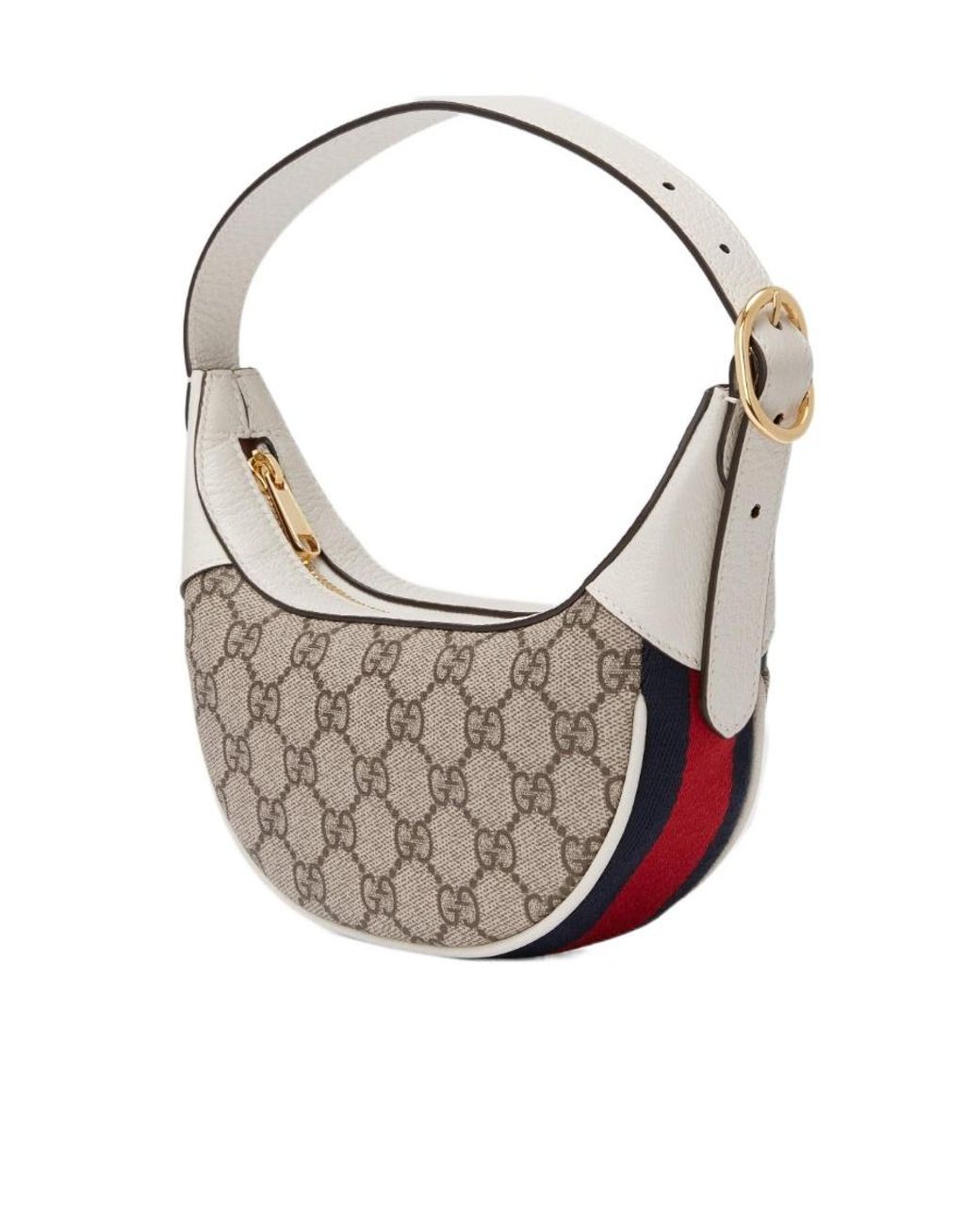 Gucci Gray Ophidia Gg Supreme Mini Bag