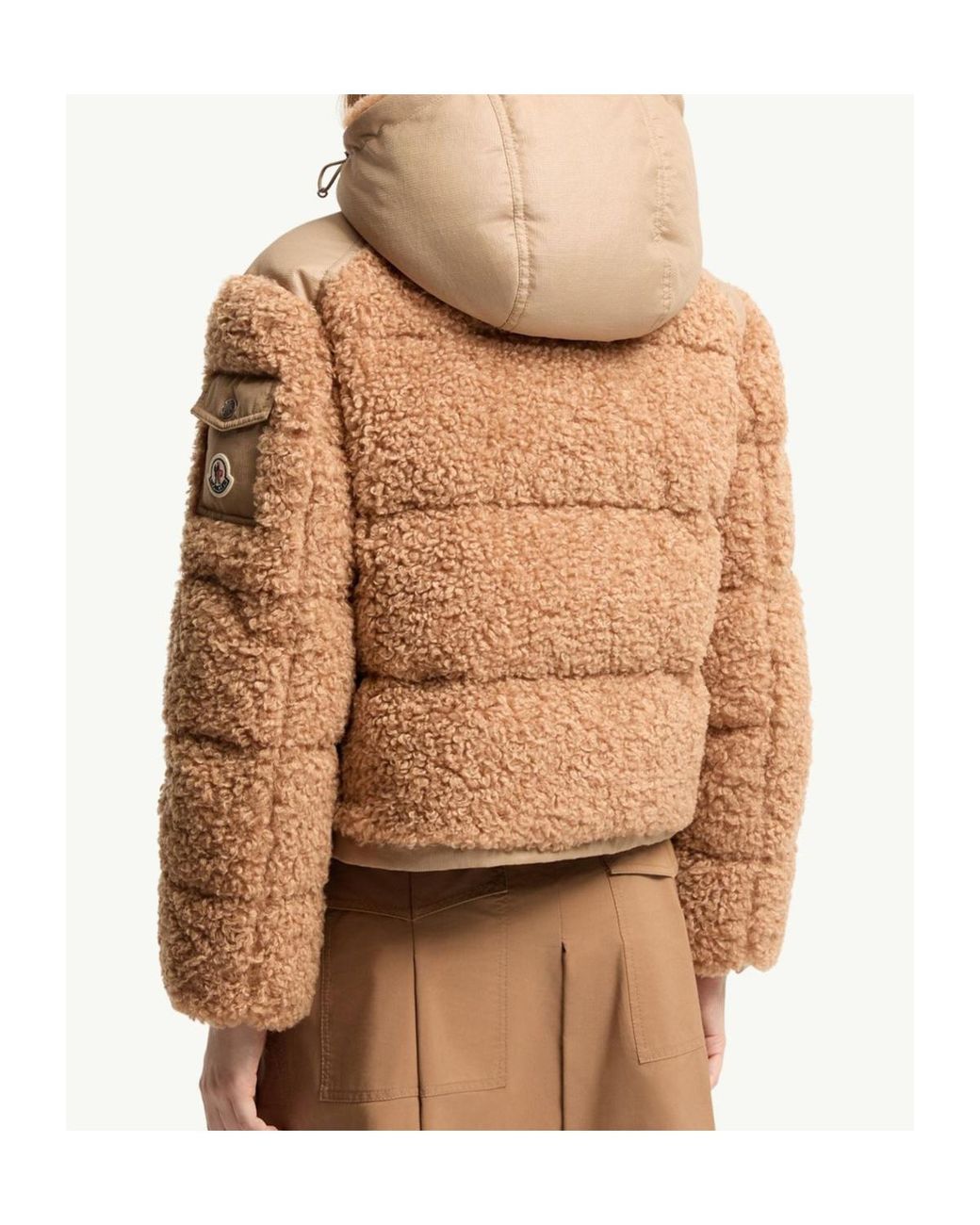 Moncler Brown Alpestre Teddy Down Jacket