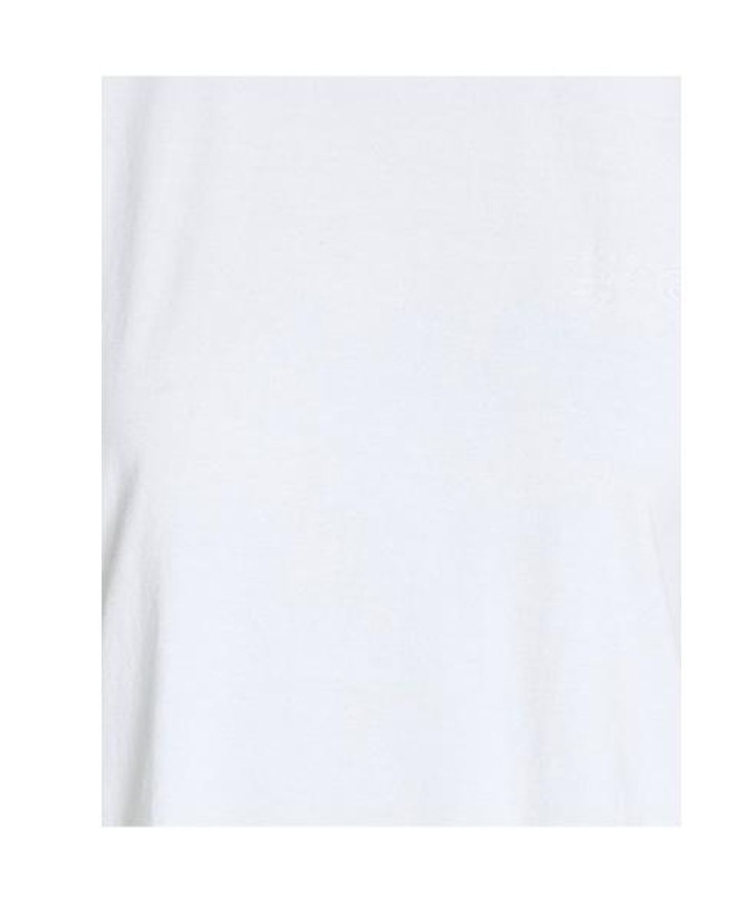 MM6 by Maison Margiela White Solid-Color T-Shirt