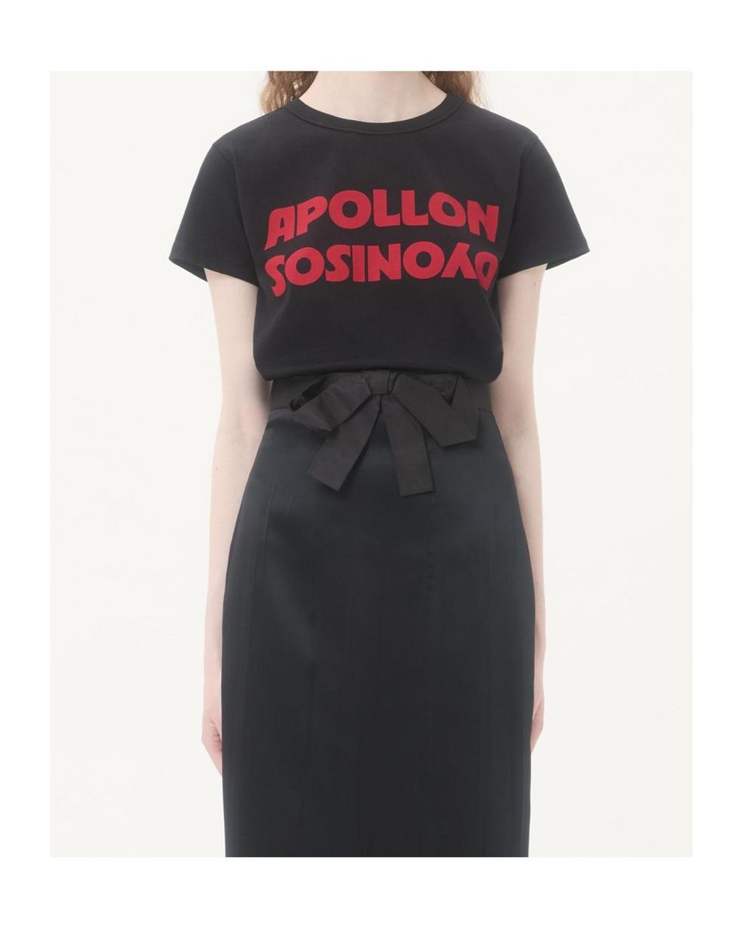 Valentino Black Apollon Dyonisos Crewneck T-Shirt