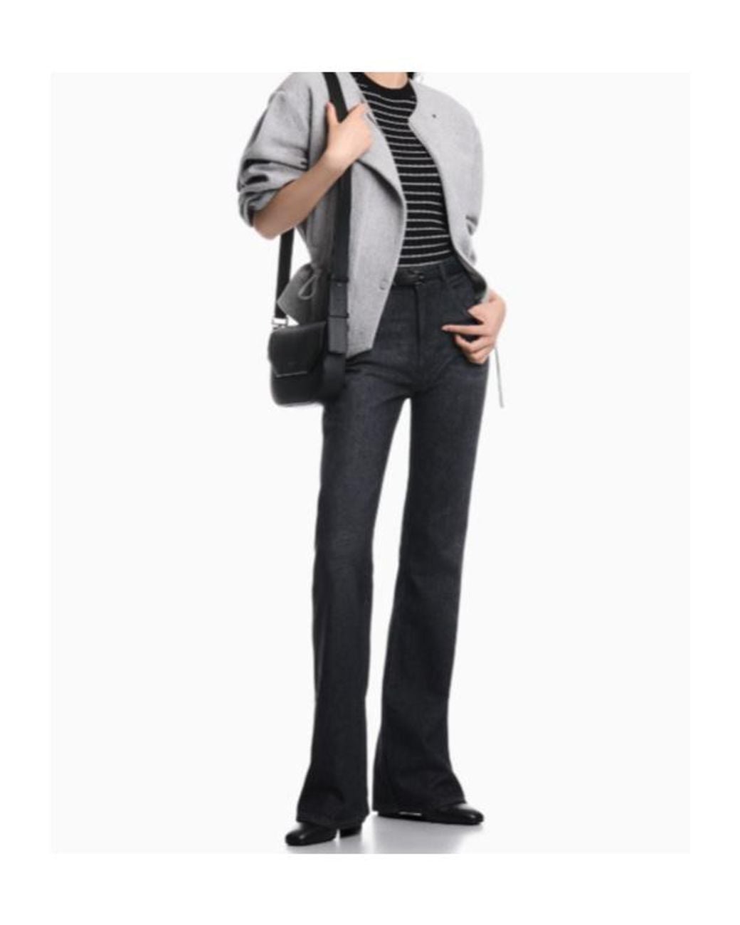 Emporio Armani Blue Logo-Plaque 5-Pocket Jeans