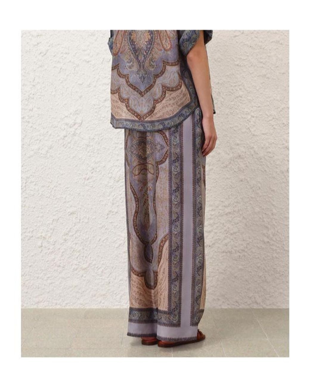 Zimmermann Purple Wide Trousers