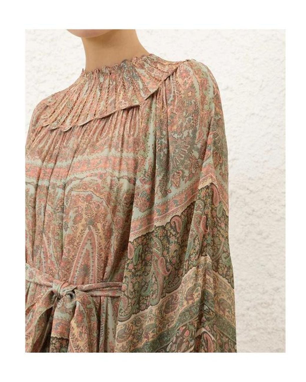 Zimmermann Natural Momentum Rouleau Billow Gown