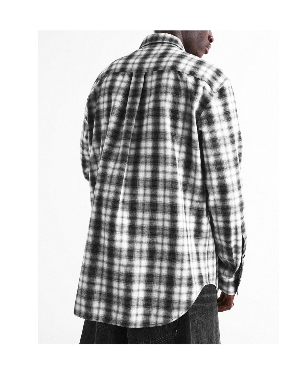 Balenciaga Blue Plaid Longsleeve Shirt for men