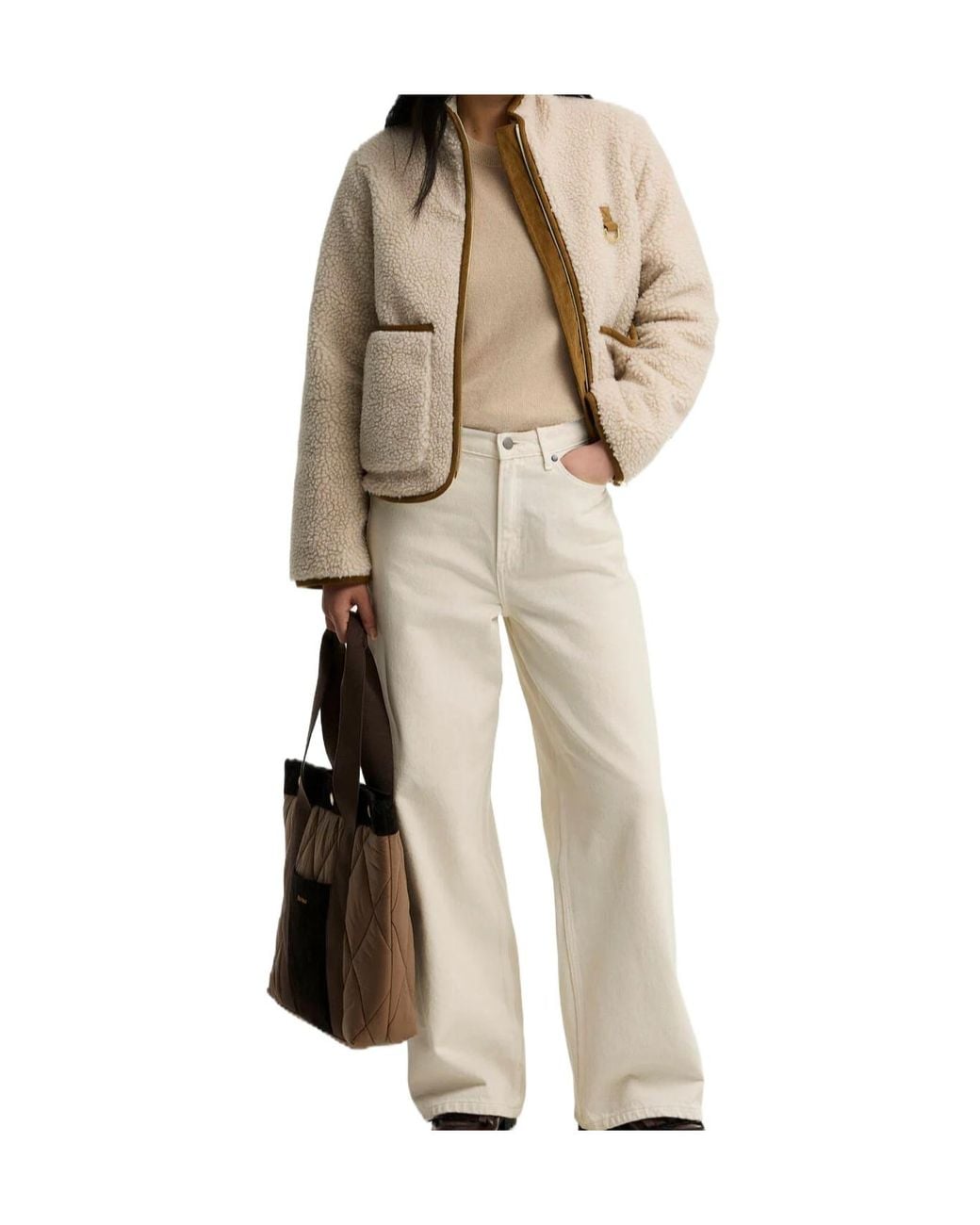 Barbour Natural Elenora Zip-Up Jacket