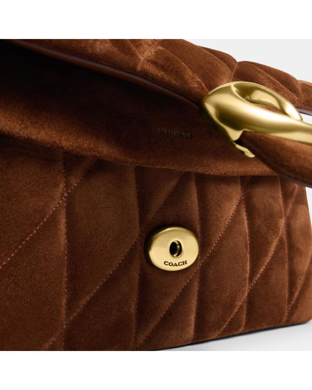 COACH Brown Tabby 26 Quilted Shoulder Bag