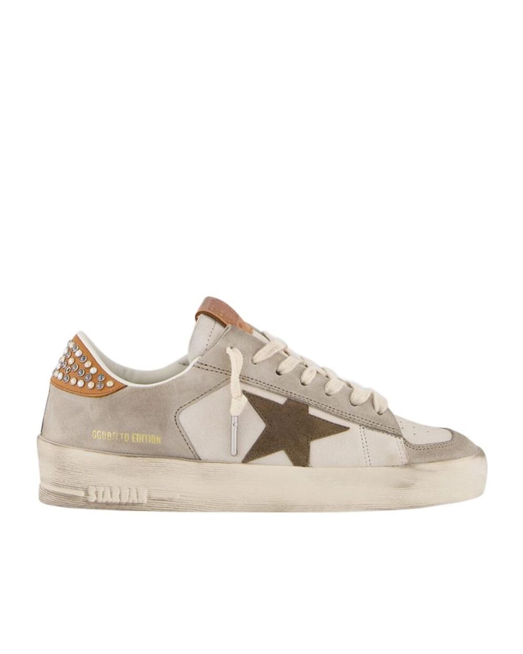 Golden Goose Deluxe Brand Multicolor Star Studded Leather Sneakers