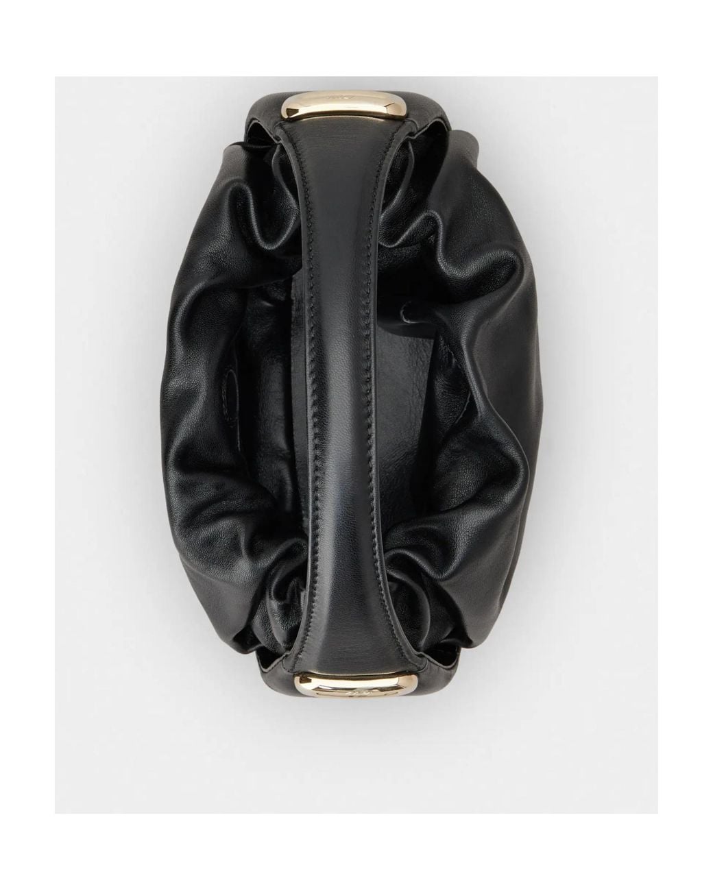Roger Vivier Black Hobo Viv' Choc Royal Mini Bag