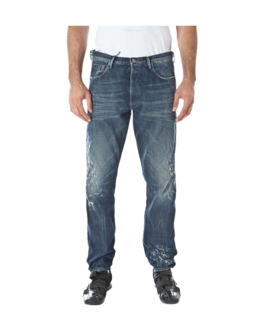 Armani Jeans Blue Logo Jeans for men