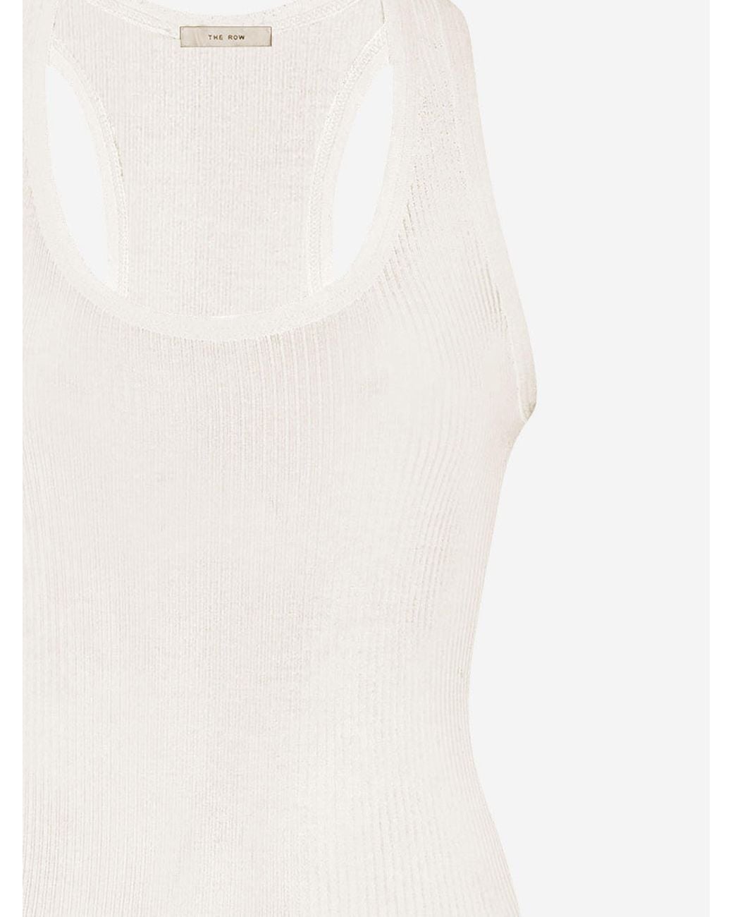 The Row White Sleeveless Vest