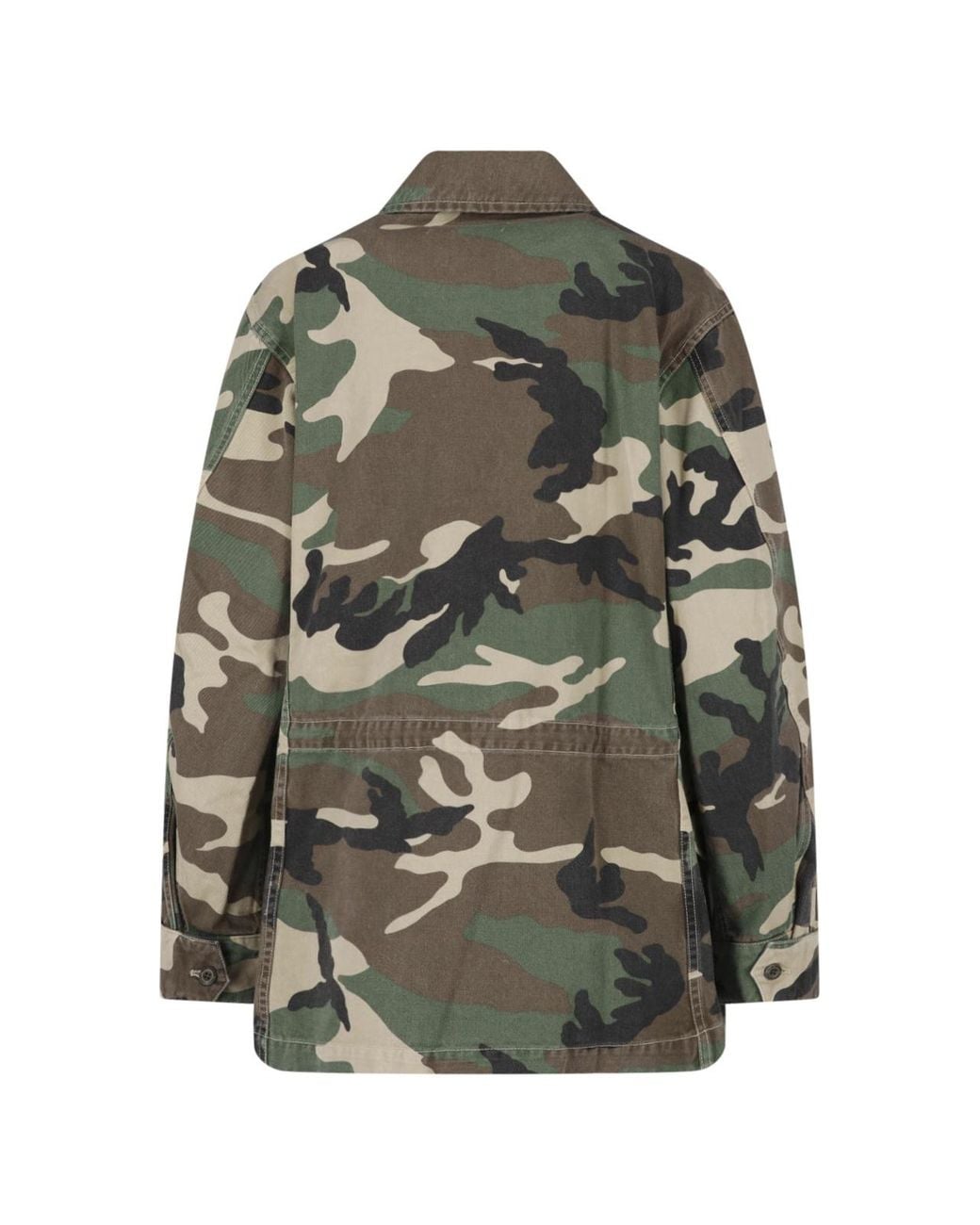 Nili Lotan Green Camouflage Utility Jacket