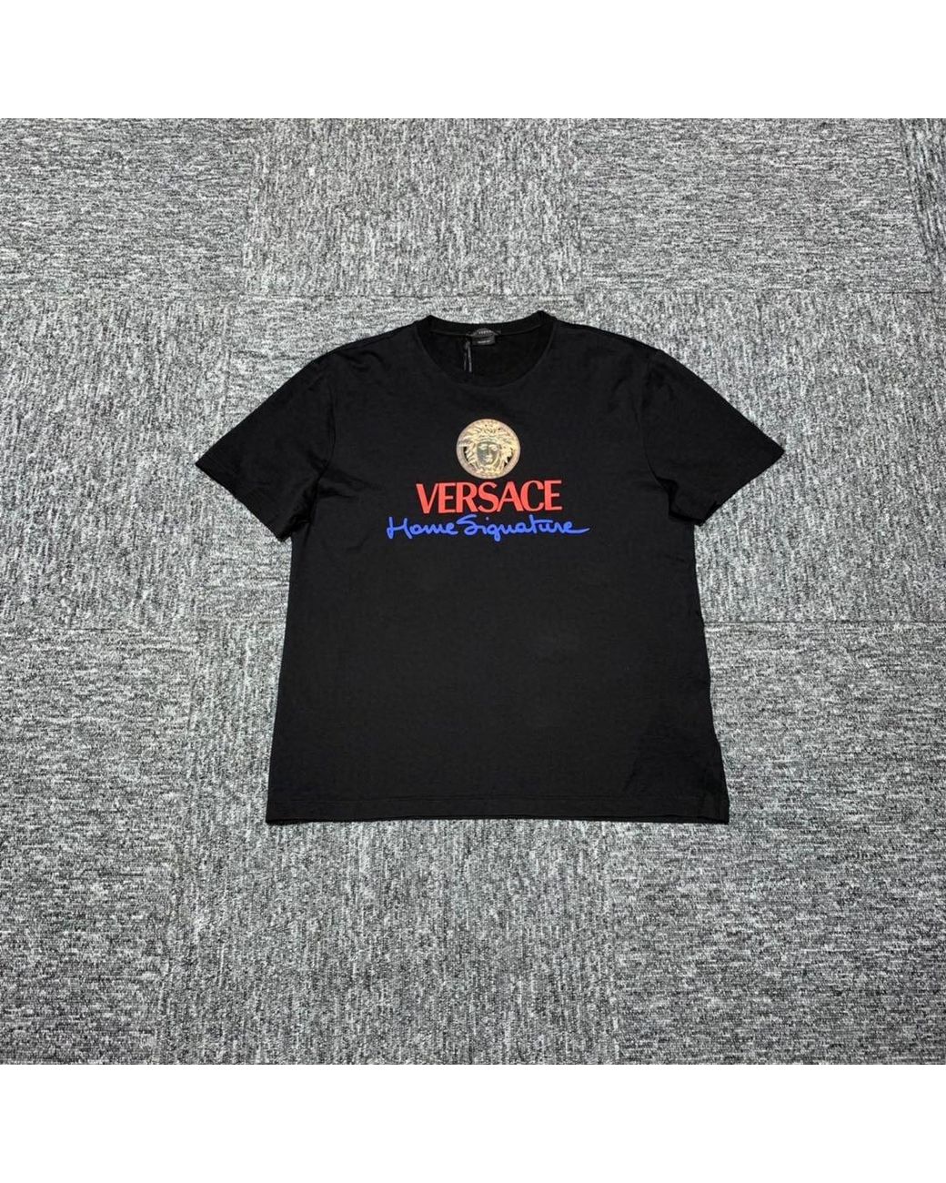 Versace Black Medusa Logo T-Shirt for men