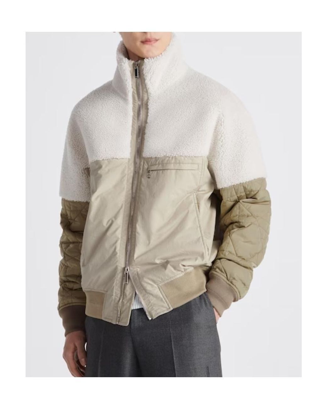 Dior White Bomber Jacket for men