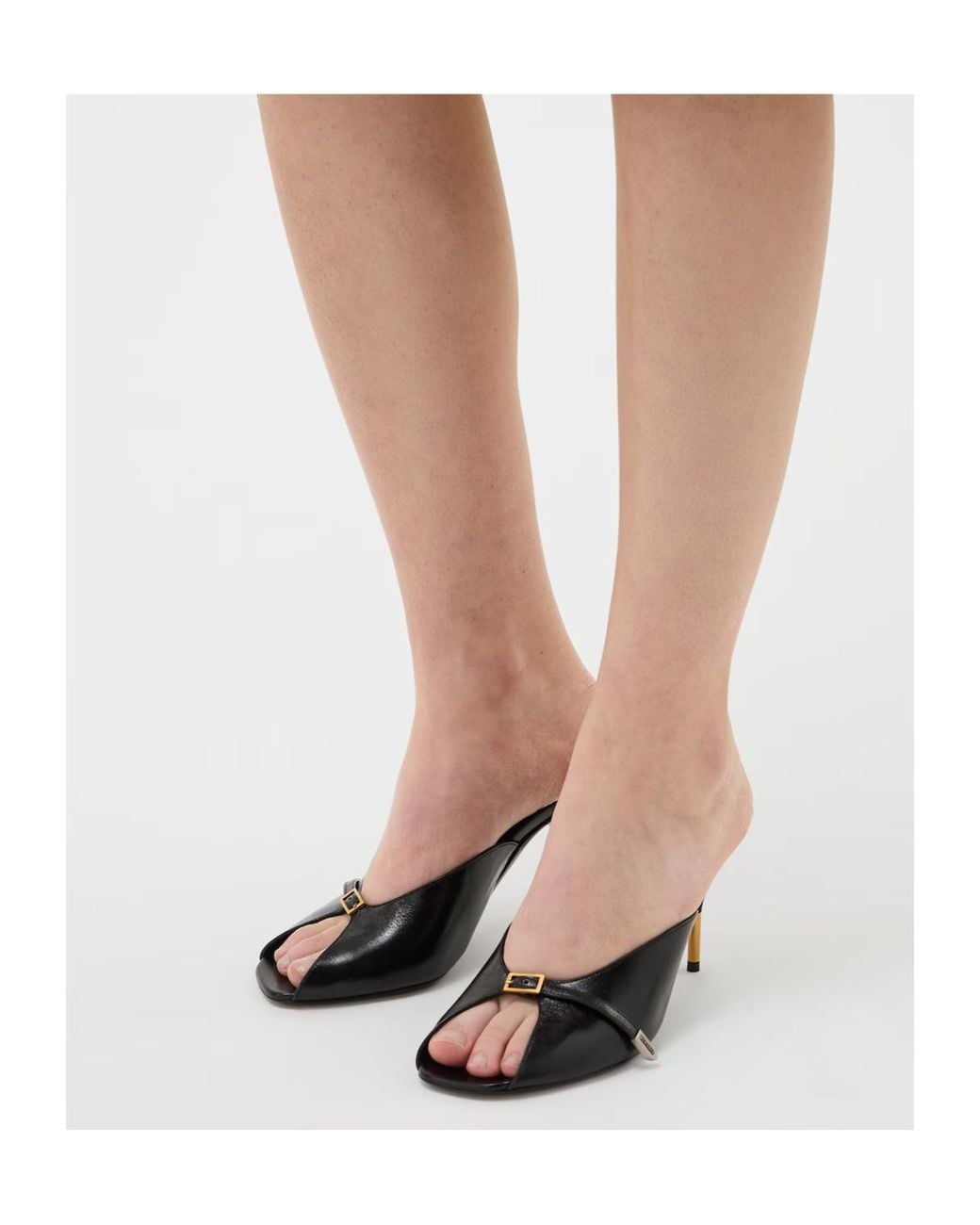 Versace Black Nyx High-Heeled Mules
