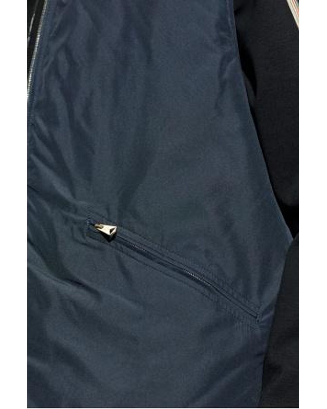 Paul Smith Blue Stand Up Collar Insulated Vest for men