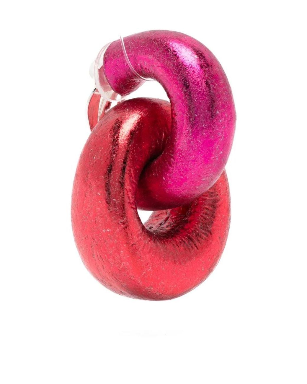 Monies Pink Metallic-Finish Clip-On Earrings