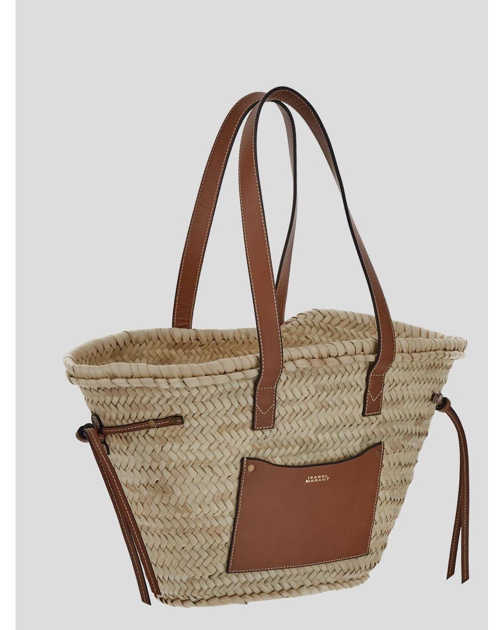 Isabel Marant Multicolor Logo Printed Top Handle Bag