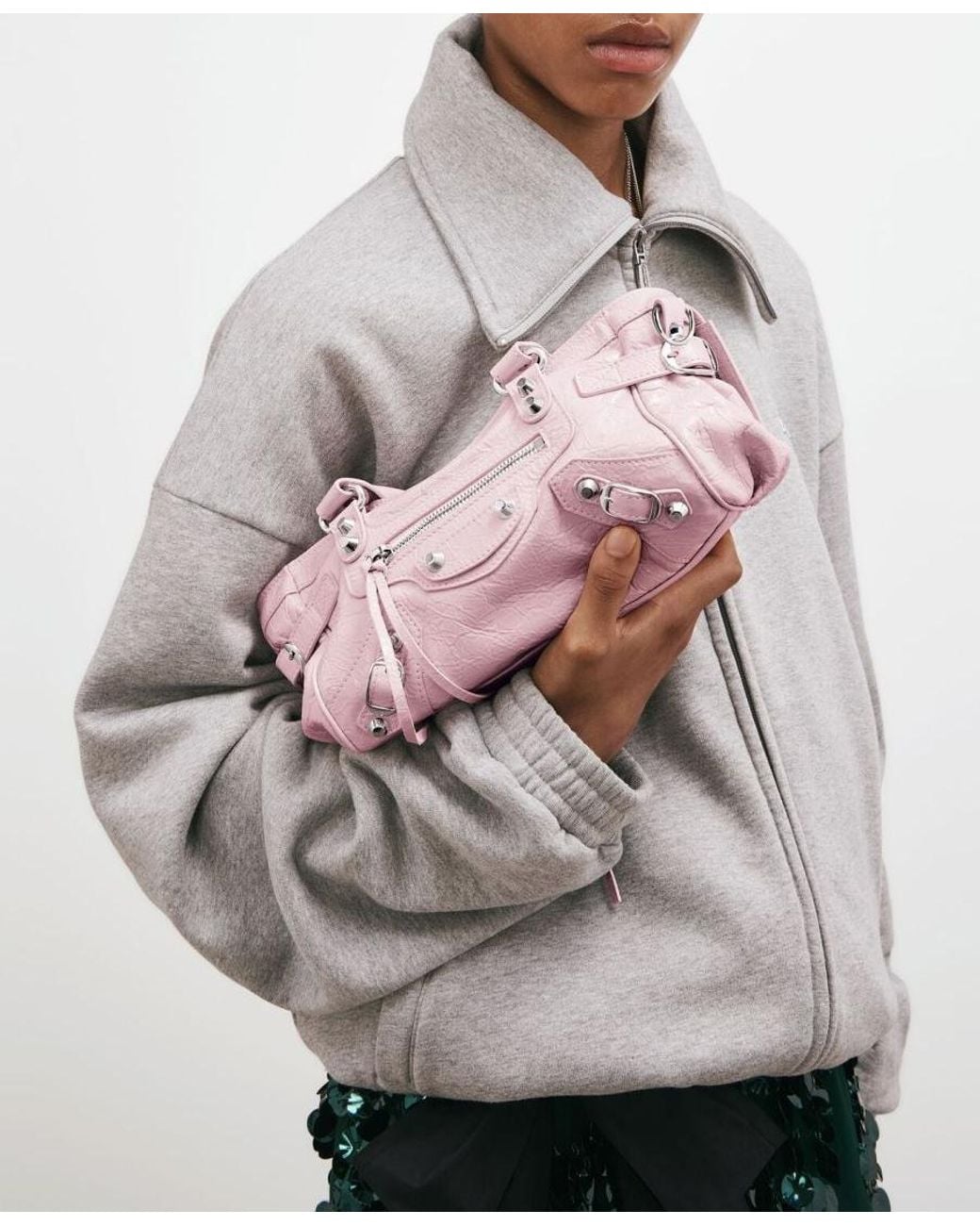 Balenciaga Pink Le City Bag East-West Mini