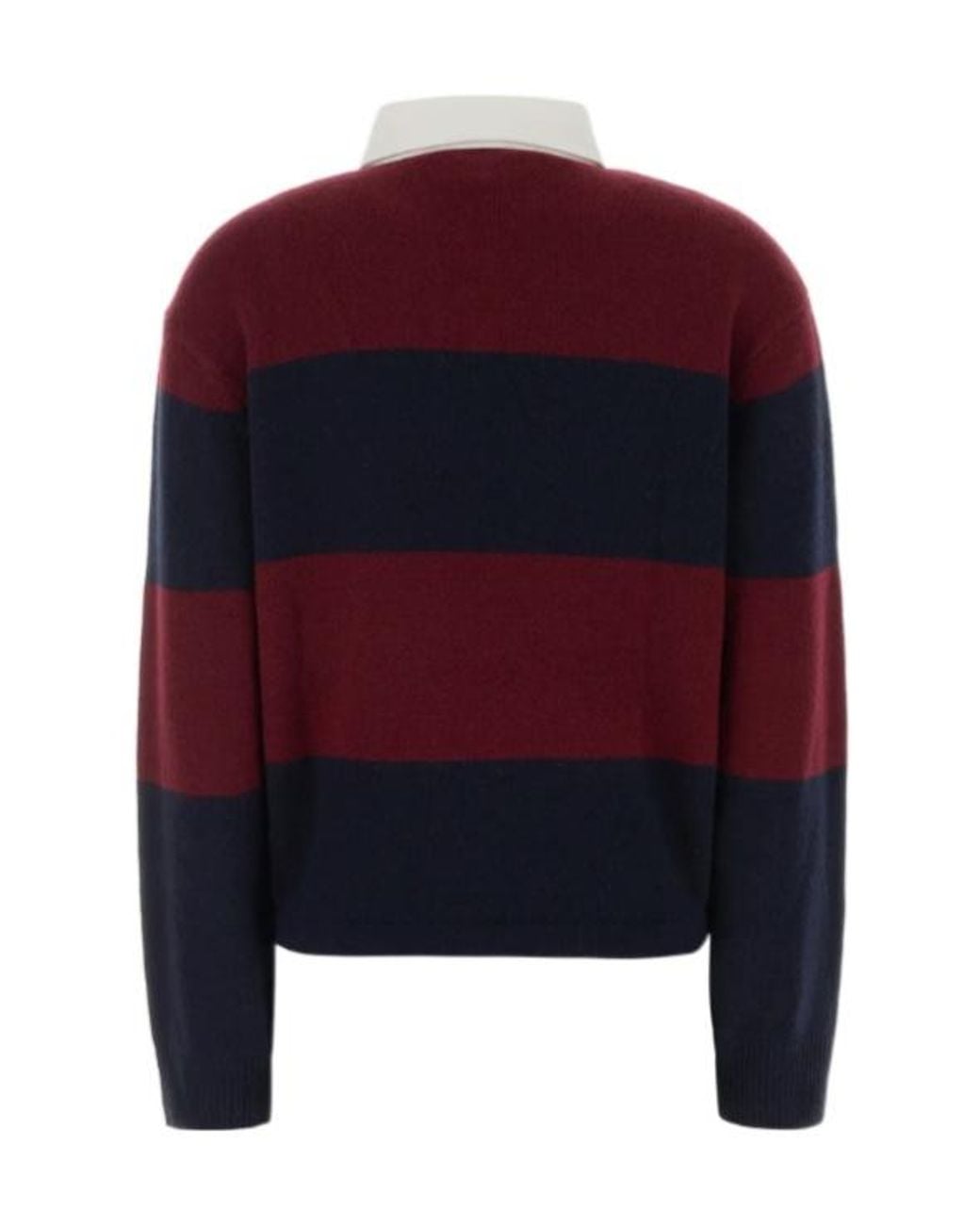 Sporty & Rich Red Polo Neck Sweater for men
