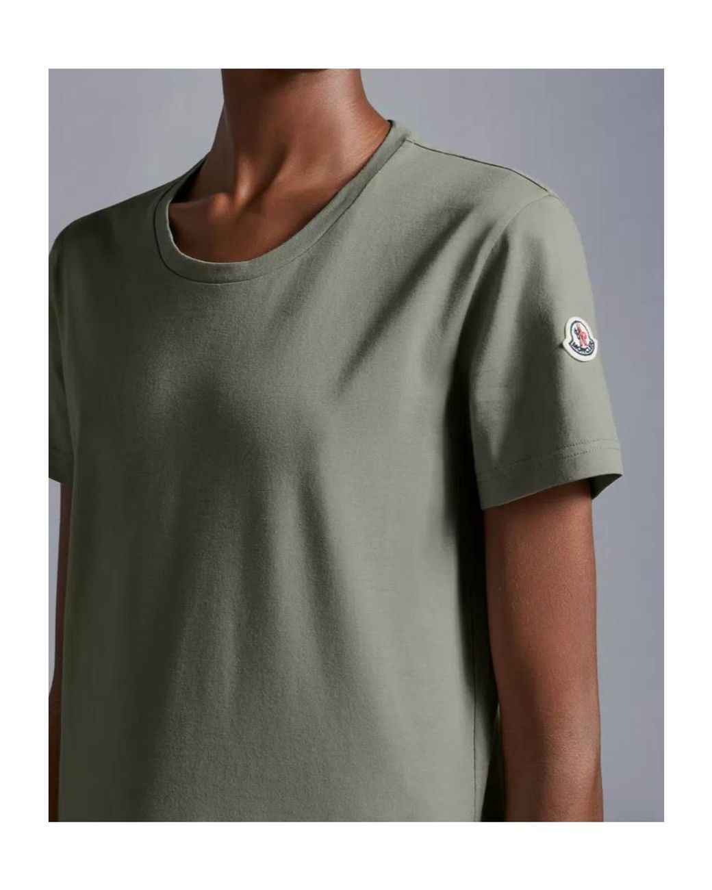 Moncler Gray Crewneck Short-Sleeved T-Shirt