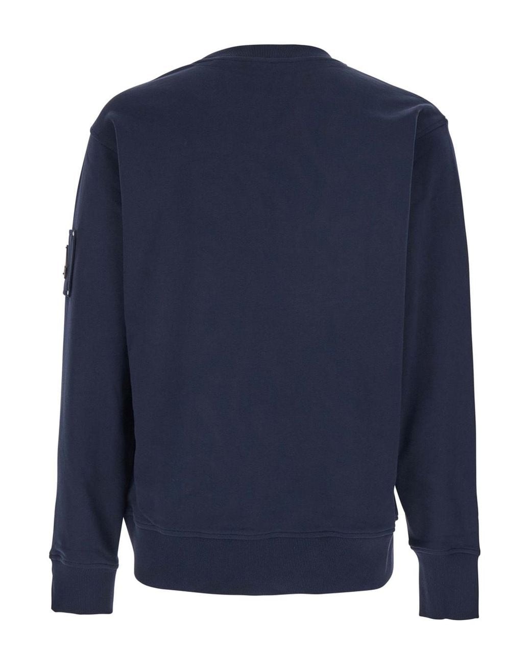 Moose Knuckles Blue Hartsfield Crew Sweatshirt for men
