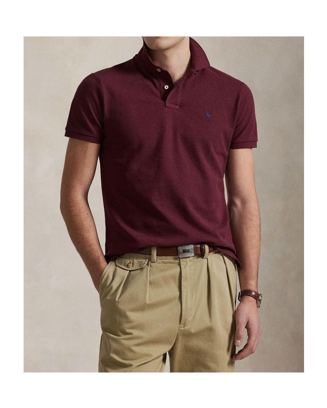Polo Ralph Lauren Red Short Sleeve Polo Shirt for men