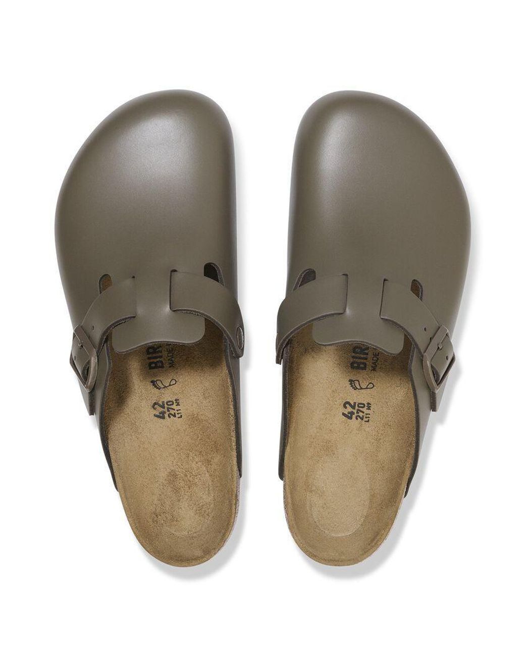 Birkenstock Brown Boston Slip-On Clogs for men