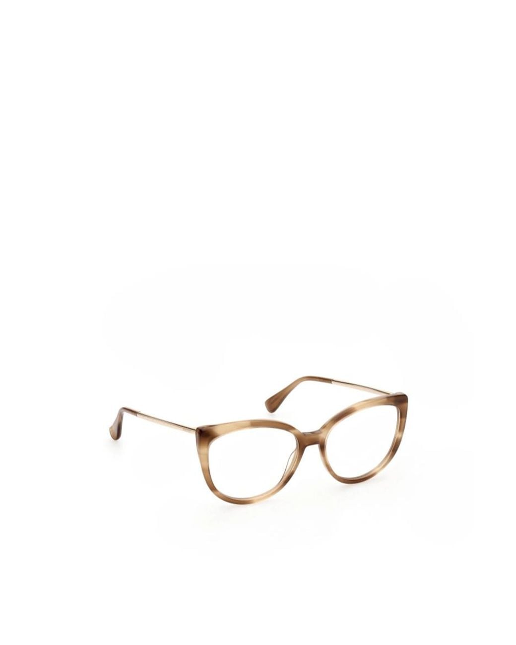 Max Mara Metallic Cat-Eye Frame Glasses