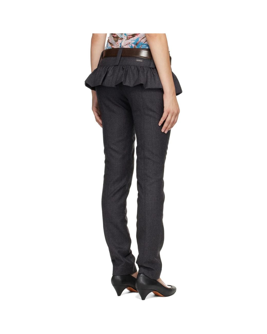 KNWLS Blue Trousers With Belt Loops