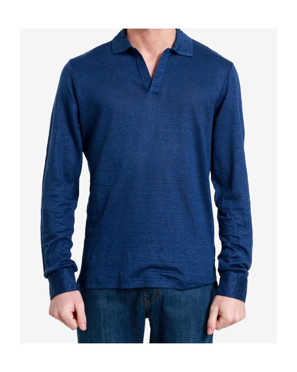 Gran Sasso Blue Long Sleeve T-Shirt for men