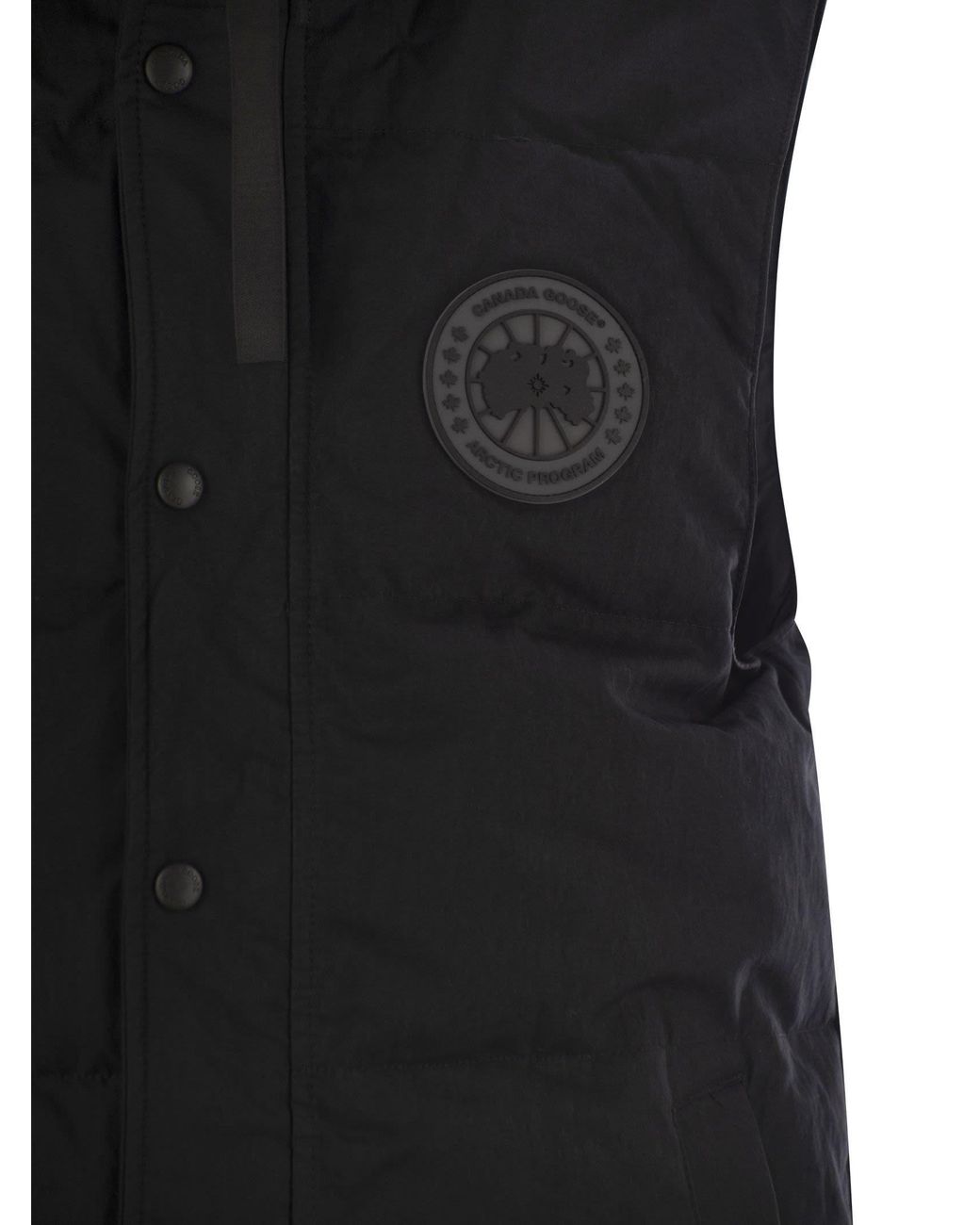 Canada Goose Black Garson Sleeveless Down Jacket for men