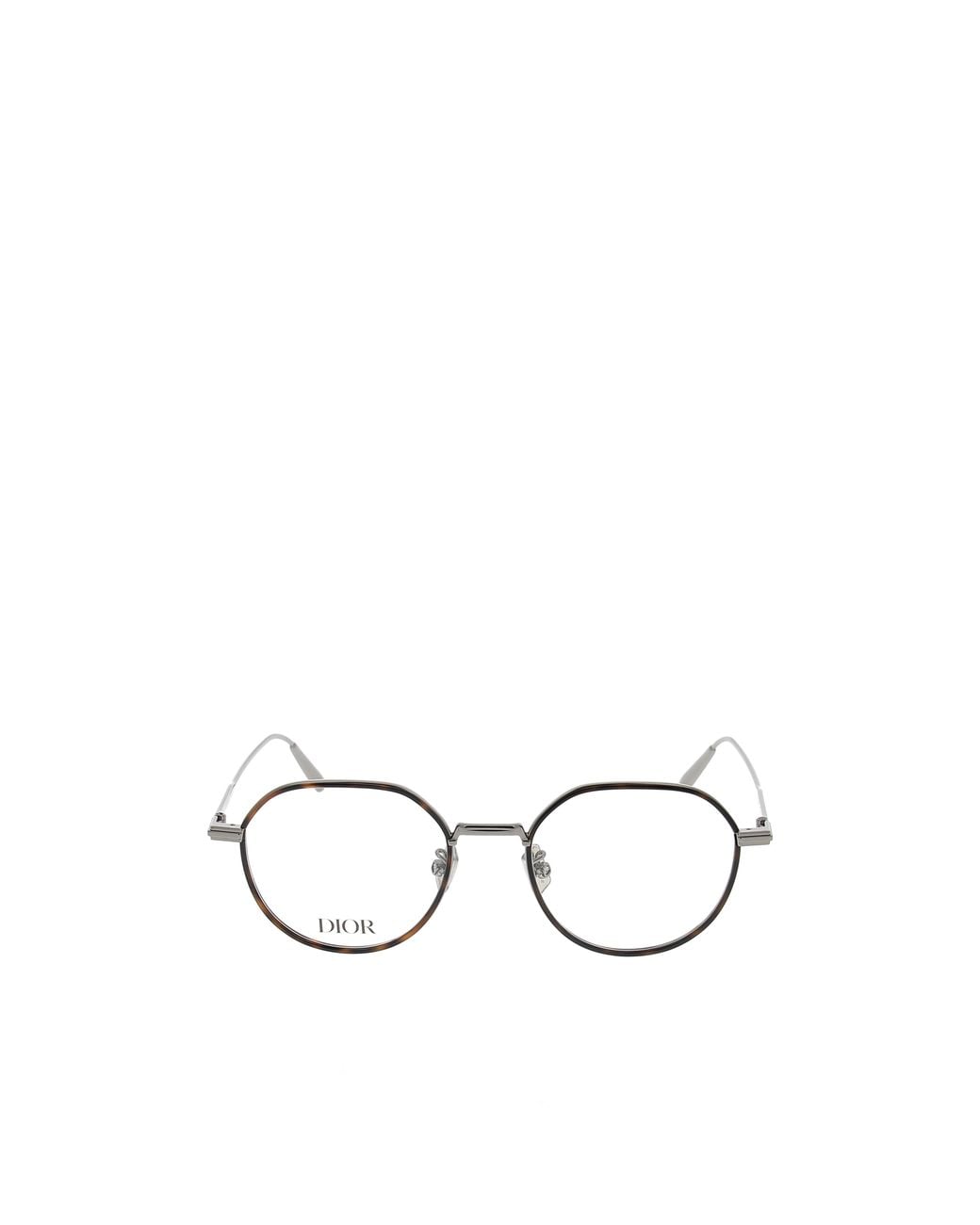 Dior White Eyewear Round-Frame Glasses for men