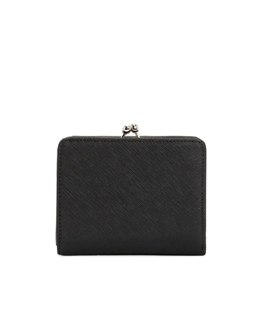 Vivienne Westwood Black Logo Plaque Wallet