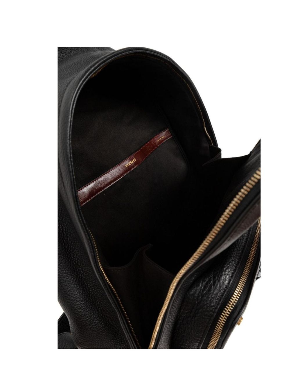 Versace Black Lou Medusa Backpack for men