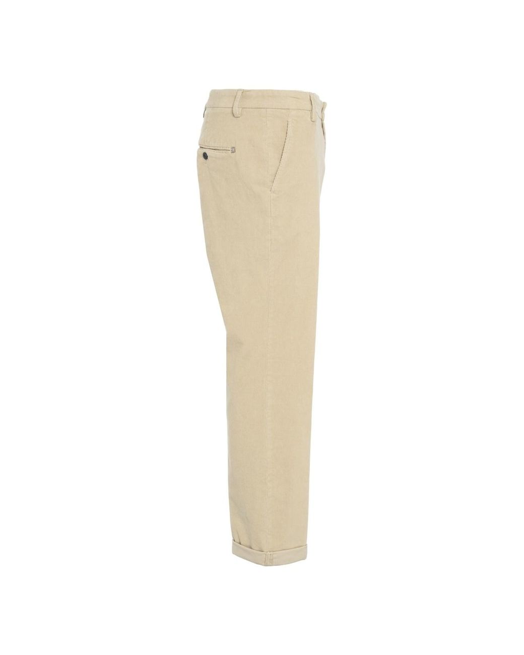 Dondup Natural Logo-Trimmed Trousers for men